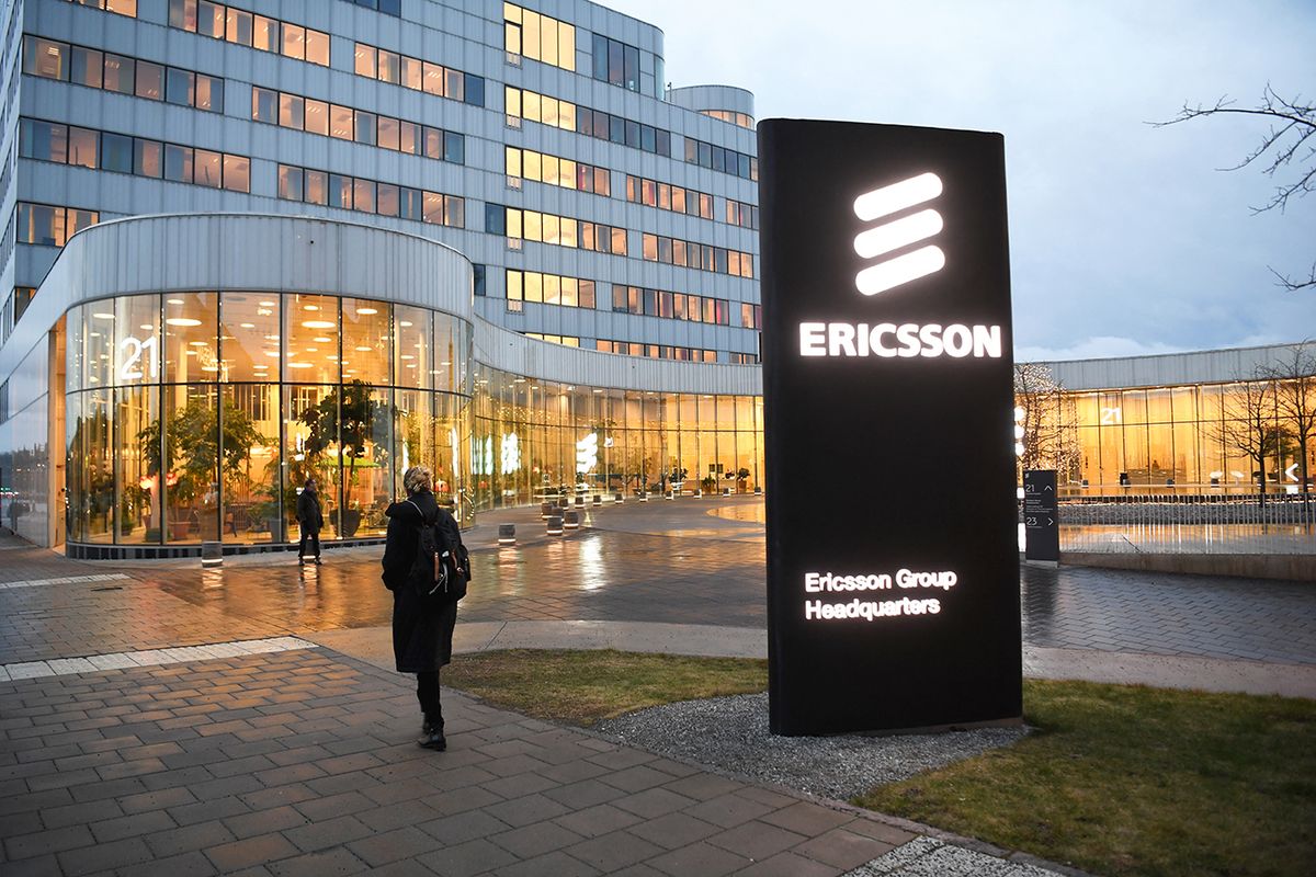 SWEDEN ERICSSON Q4 An exterior of the Ericsson headquarters in Stockholm, Sweden, on Jan. 24, 2020.  Swedish telecom giant Ericsson on Friday presented the company's fourth quarter and 2019 full year result.Photo Fredrik Sandberg / TT / code 10080 (Photo by FREDRIK SANDBERG / TT NEWS AGENCY / TT News Agency via AFP)