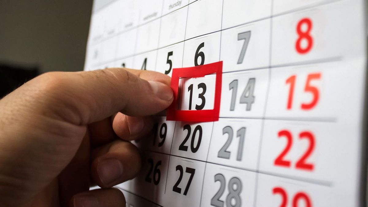 Red,Square,Reminder,On,Calendar,On,Friday,13th|unluck|bad,Luck|superstition Red square reminder on calendar on friday 13th|unluck|bad luck|superstition