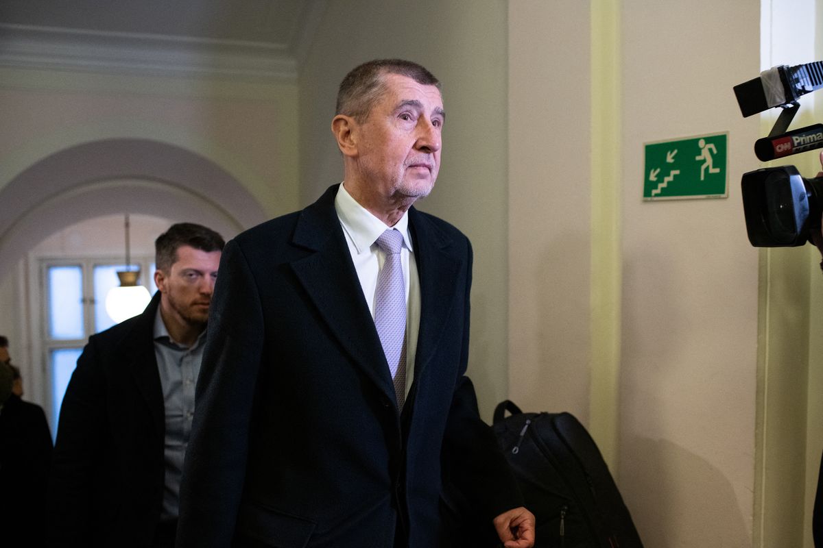 PRAGUE, CZECH REPUBLIC - JANUARY 4: Former Czech Prime Minister Andrej Babis attends main hearing in the case surrounding the subsidy for the construction of the Capi hnizdo complex at the Municipal Court in Prague, Czech Republic on January 4, 2023. Stringer / Anadolu Agency 