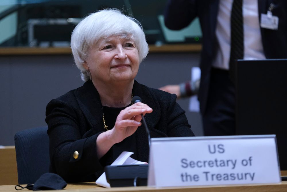 Us,Treasury,Secretary,Janet,Yellen,Arrives,To,Attends,During,A