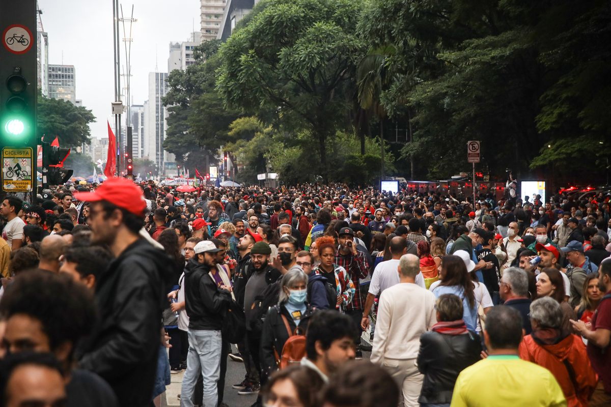 Pro-government demonstration after riot in Brazil