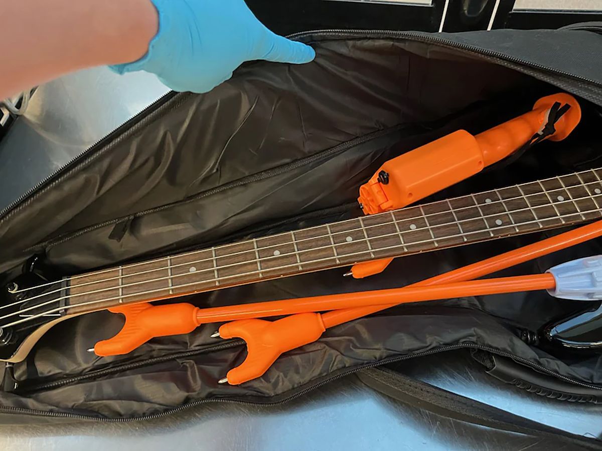 Szarvasmarha-szárakat találtak a gitártokban a Dulles nemzetközi repülőtéren.