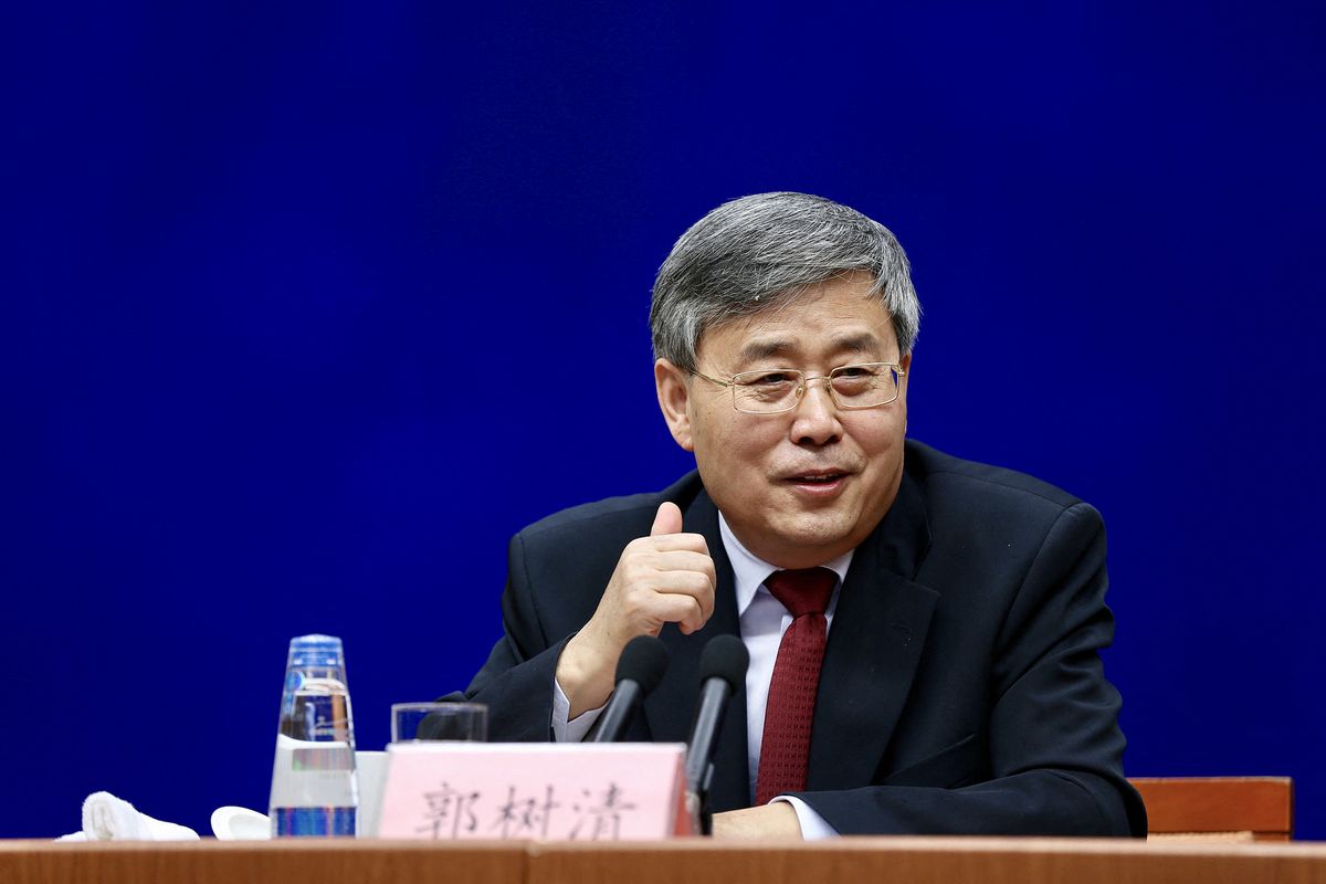 New head of China's banking regulator holds first press conference in Beijing