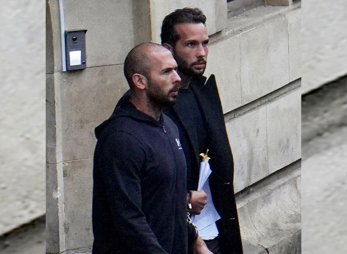 Self-Proclaimed Misogynist Andrew Tate Attends His Appeal At Romanian Court BUCHAREST, ROMANIA - JANUARY 10: Andrew Tate (L) and Tristan Tate leave the Bucharest Court of Appeal after the hearing on their appeal to the decision of arrest for 30 days, on January 10, 2023 in Bucharest, Romania. British-US former professional kickboxer and controversial influencer Andrew Tate and brother Tristan Tate attend the hearing on their appeal against pre-trial detention for alleged human trafficking, rape and forming a criminal organisation. (Photo by Andreea Campeanu/Getty Images) Andreea Campeanu / Getty Images