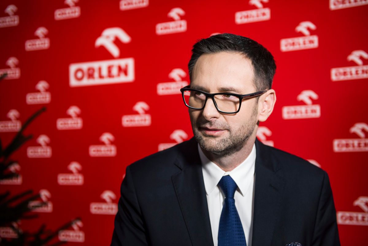 Daniel Obajtek, the CEO of ORLEN group is seen during an