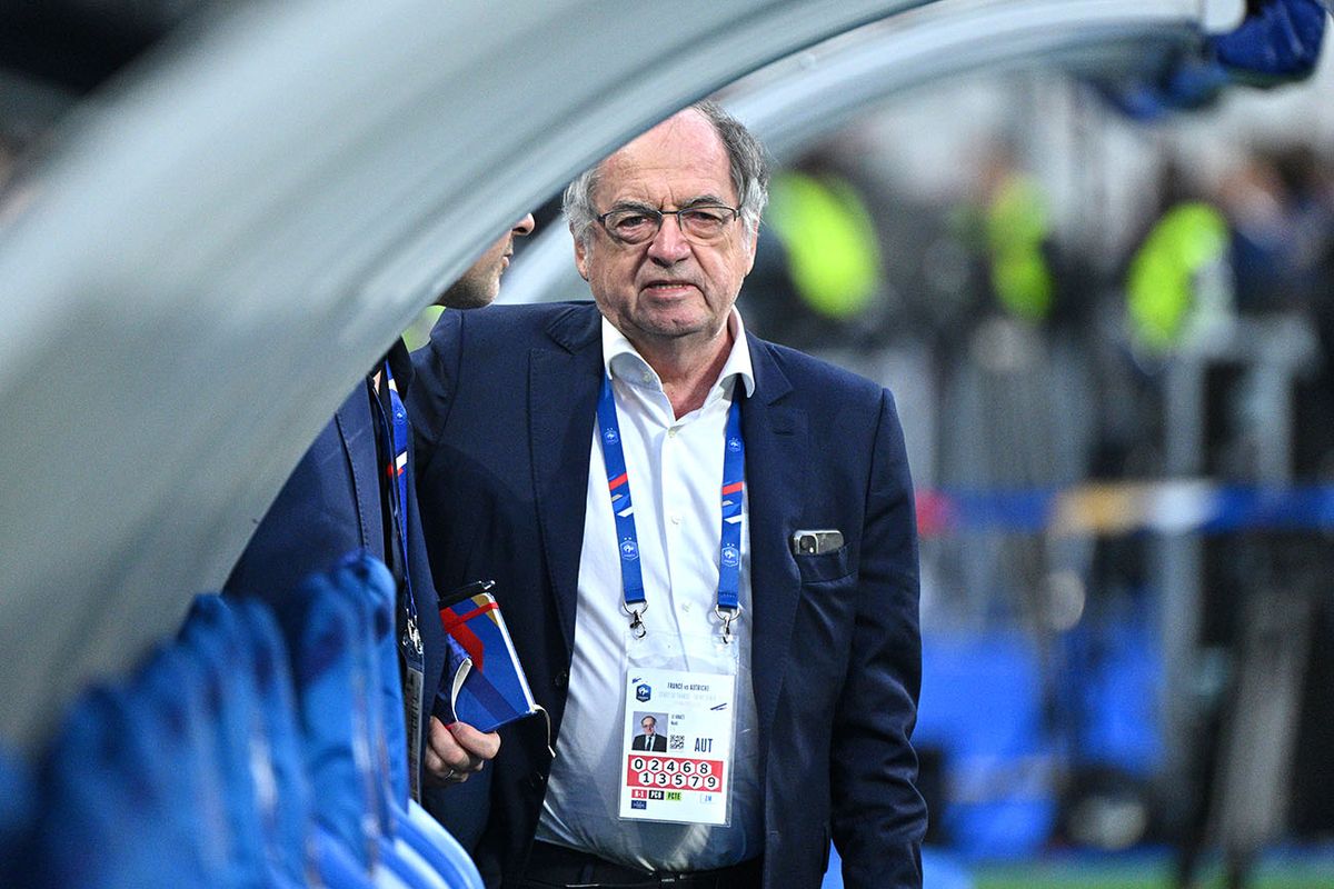 France v Austria: UEFA Nations League - League Path Group 1
PARIS, FRANCE - SEPTEMBER 22: French federation President Noel Le Graet before the UEFA Nations League League A Group 1 match between France and Austria at Stade de France on September 22, 2022 in Paris, France. (Photo by Lionel Hahn/Getty Images)