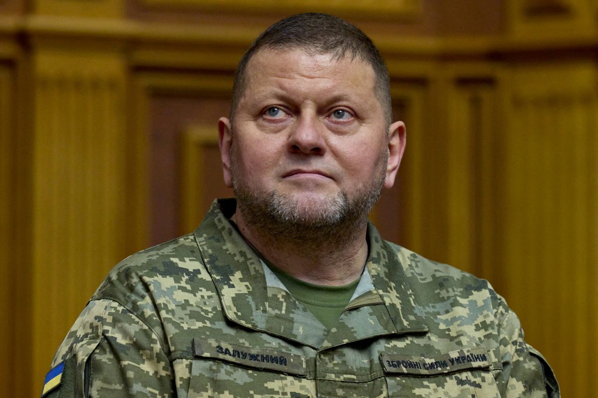 This handout photograph taken and released by the Ukrainian Presidential Press Service on December 28, 2022 shows Commander-in-Chief of the Armed Forces of Ukraine general Valerii Zaluzhnyi attending a session of the Verkhovna Rada parliament in Kyiv.
