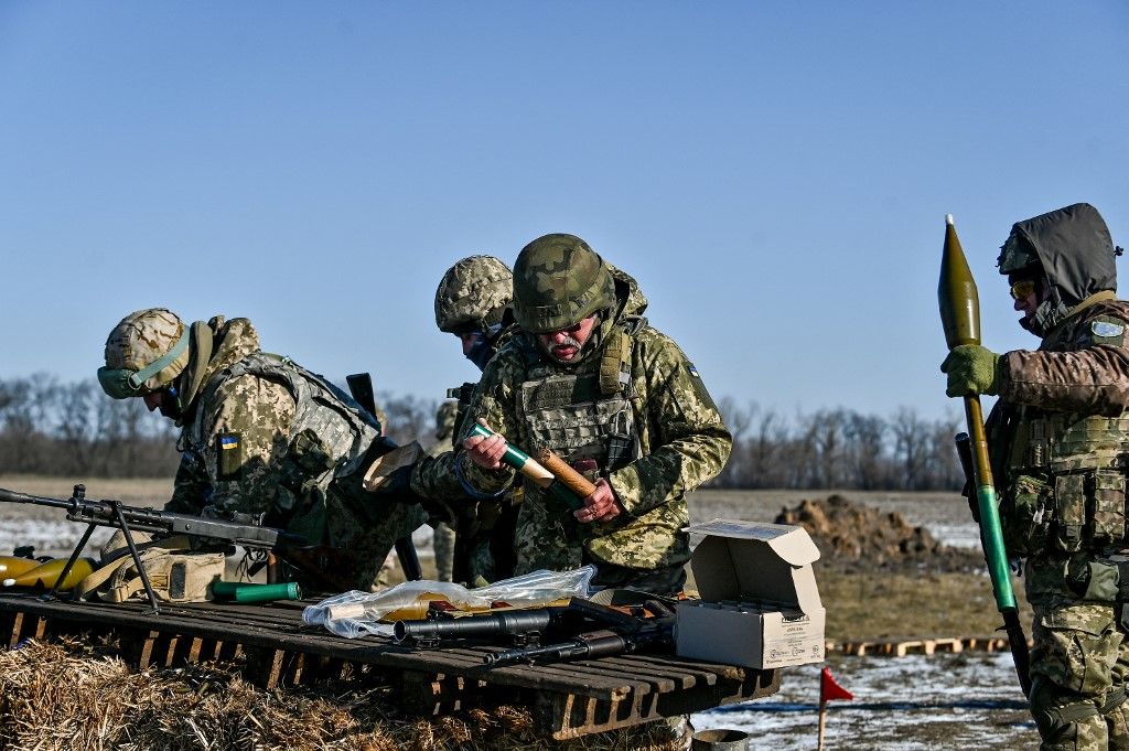 Drills of marksmen in Zaporizhzhia Region