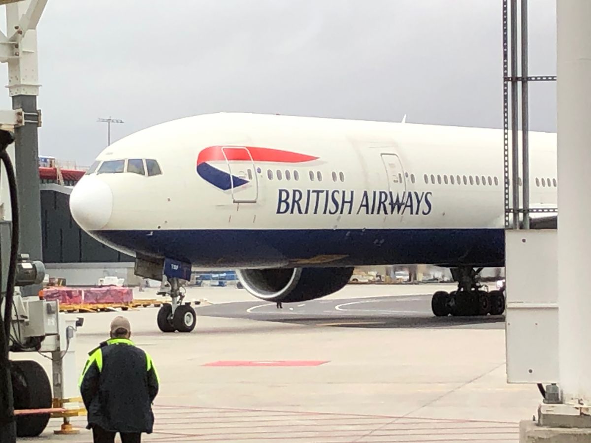 Boston, MA - November 30: British Airways plane carrying Prince William and Princess Catherine of Wales arrived at Logan Airport.