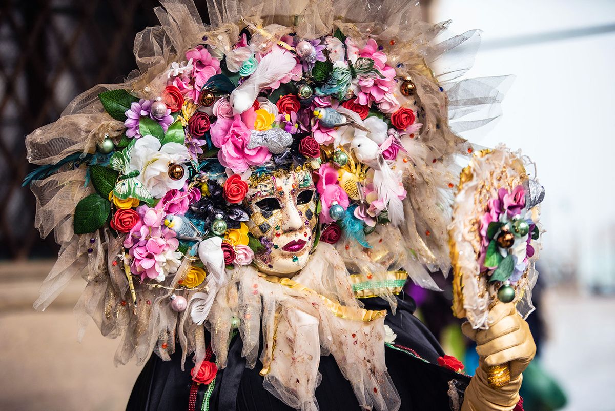 Venice Carnival 2022
Venice Carnival 2022 during the News Venice Carnival 2022 on February 21, 2022 at the Venice  in Venezia , Italy (Photo by Luigi Berengo/LiveMedia/NurPhoto) (Photo by Luigi Berengo / NurPhoto / NurPhoto via AFP)