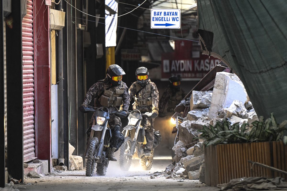 Aftermath of the devastating earthquakes hit the southern Turkiye