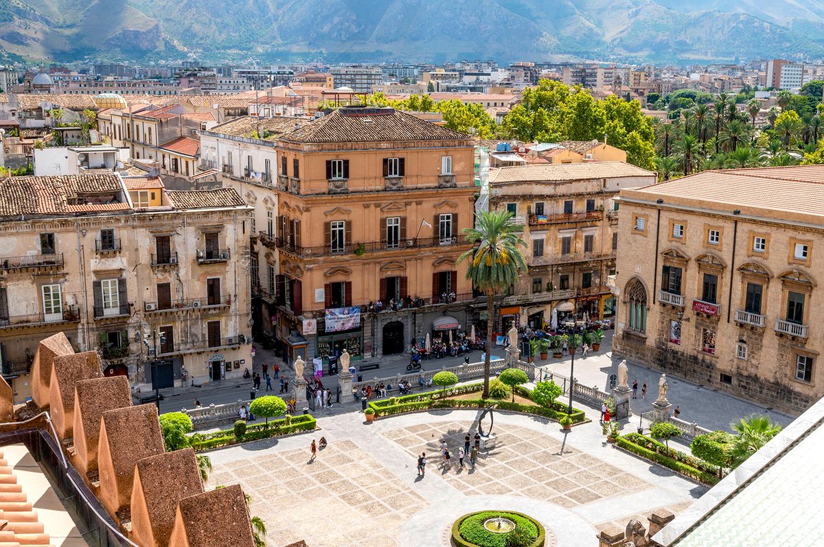 Italy sicily palermo unesco zone notre dame de l assomption cathedral view city rooftop
Italy, Sicily, Palermo, UNESCO World Heritage Zone, Notre-Dame-de-l'Assomption cathedral, view of the city from the rooftop (Photo by MOREAU Laurent / Hemis.fr / hemis.fr / Hemis via AFP)
Italy, Sicily, Palermo, UNESCO World Heritage Zone, Notre-Dame-de-l'Assomption cathedral, view of the city from the rooftop (Photo by MOREAU Laurent / Hemis.fr / hemis.fr / Hemis via AFP)