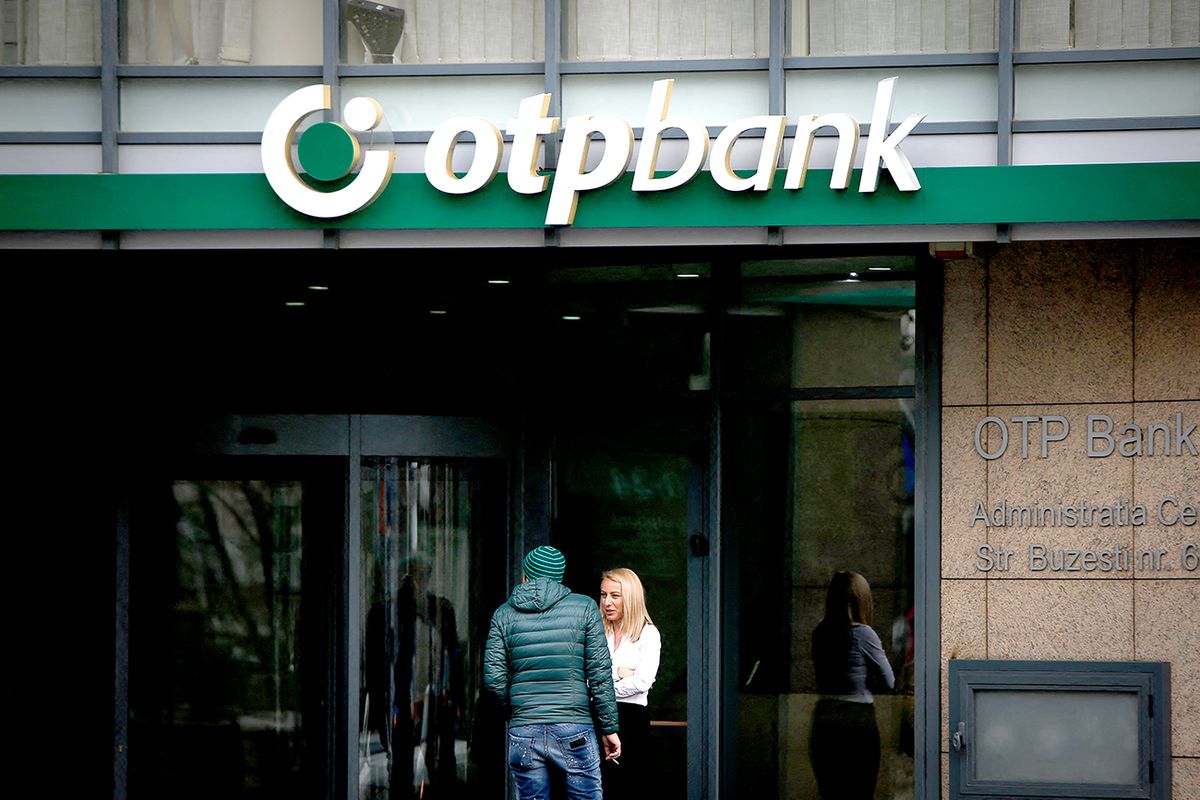 International bBanks and Businesses in Bucharest
A branch of the OTP bank is seen on 6 February, 2017. (Photo by Jaap Arriens/NurPhoto) (Photo by Jaap Arriens / NurPhoto / NurPhoto via AFP)