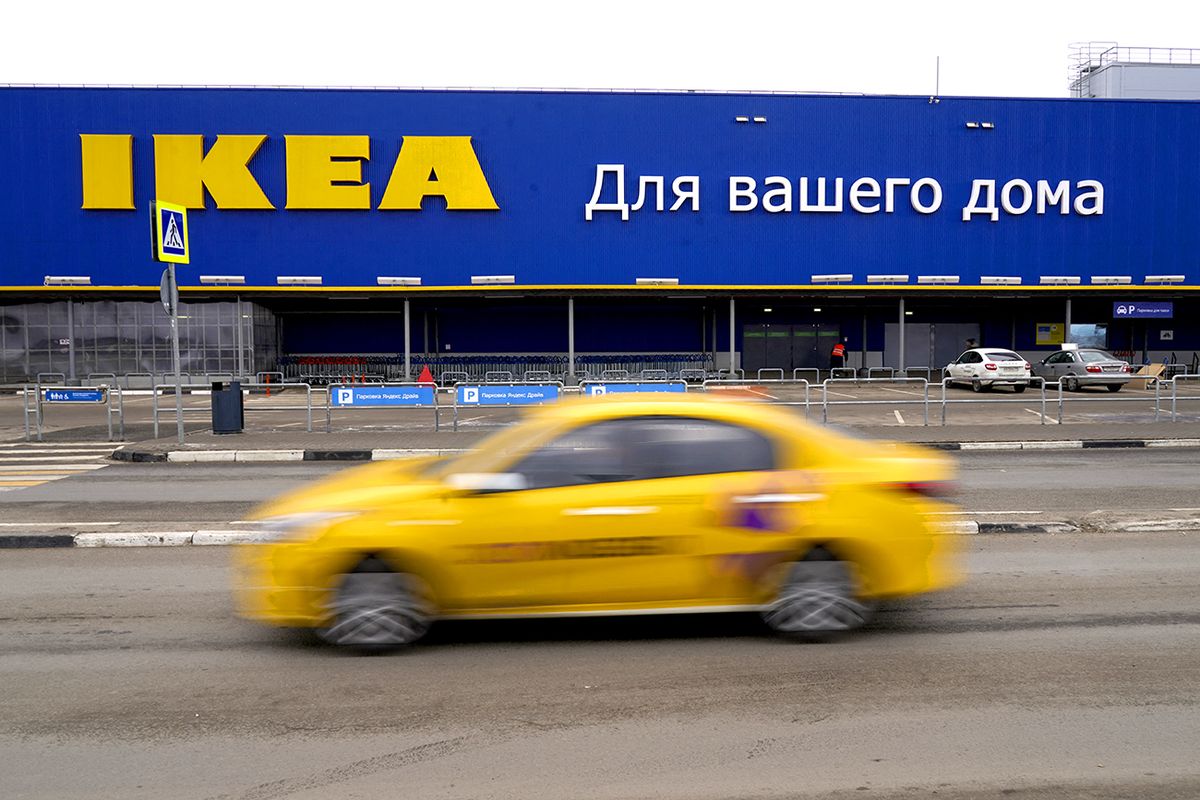 Retail giant IKEA halts operations in Russia, Belarus MOSCOW, RUSSIA - MARCH 04: A view of IKEA store in Russia's capital Moscow on March 04, 2022. Swedish furniture retailer IKEA is suspending all its operations in Russia and Belarus it announced on Thursday. This includes pausing export and import to and from Russia and Belarus, and suspending production operations and IKEA retail operations in Russia. Some of the customers, who had placed an order before the decision, came to the store and received their products. Pavel Pavlov / Anadolu Agency (Photo by PAVEL PAVLOV / ANADOLU AGENCY / Anadolu Agency via AFP)