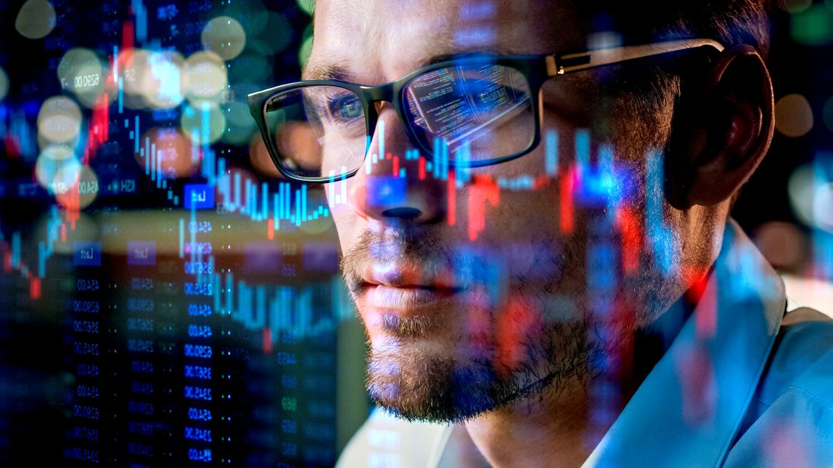 Short selling
Stock,Market,Trader,Working,Investment,Charts,,Graphs,,Ticker,,Diagrams,Projected Stock Market Trader Working Investment Charts, Graphs, Ticker, Diagrams Projected on His Face and Reflecting in Glasses. Financial Analyst and Digital Businessman Selling Shorts and Buying Longs