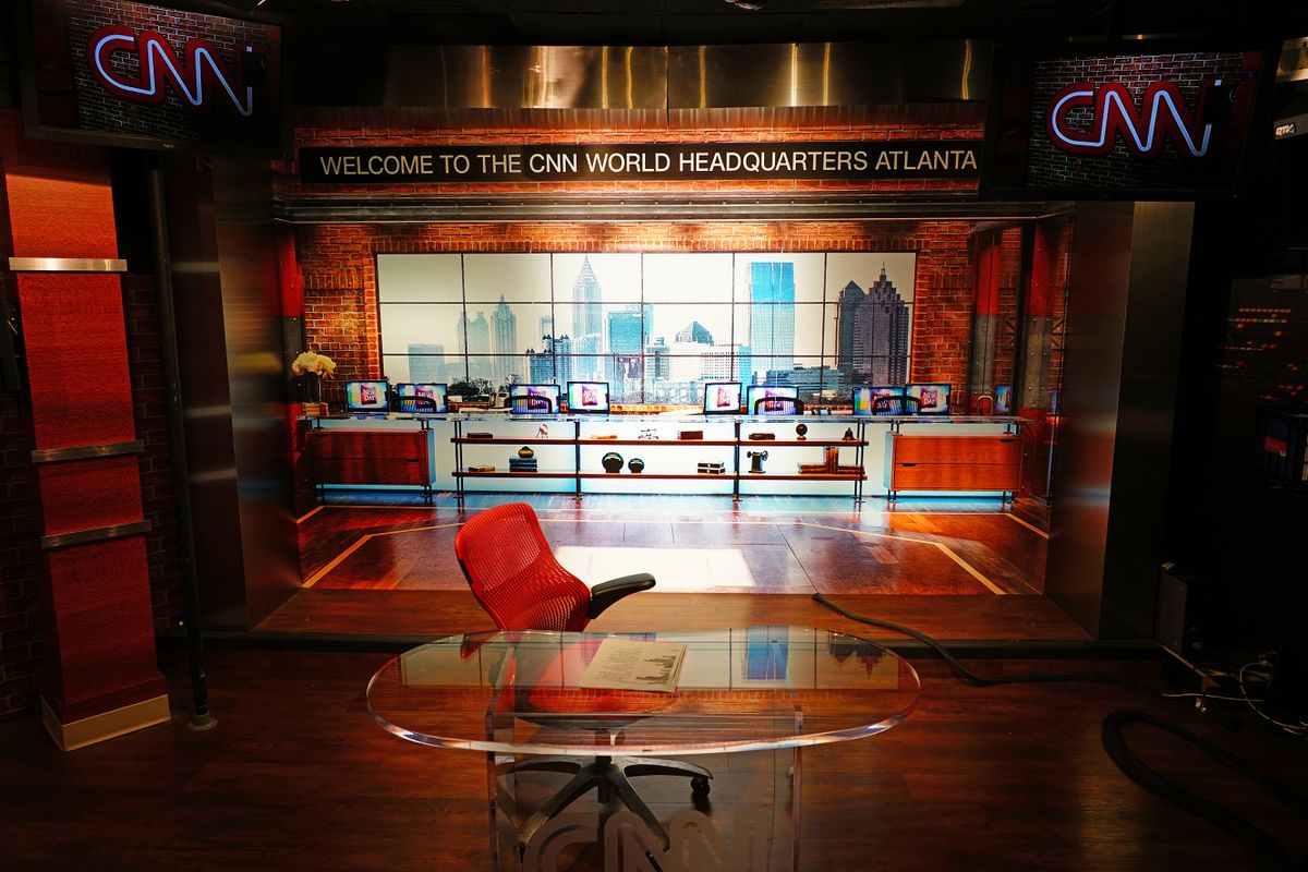 ATLANTA, GA -4 JAN 2019- View of the CNN Center, the world headquarters of the CNN news network located in downtown Atlanta, Georgia. It offers Studio Tours.
