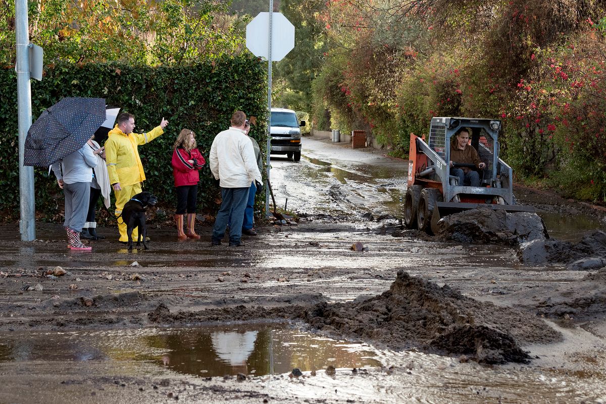 Heavy Rain and Mudslides in Los Angeles