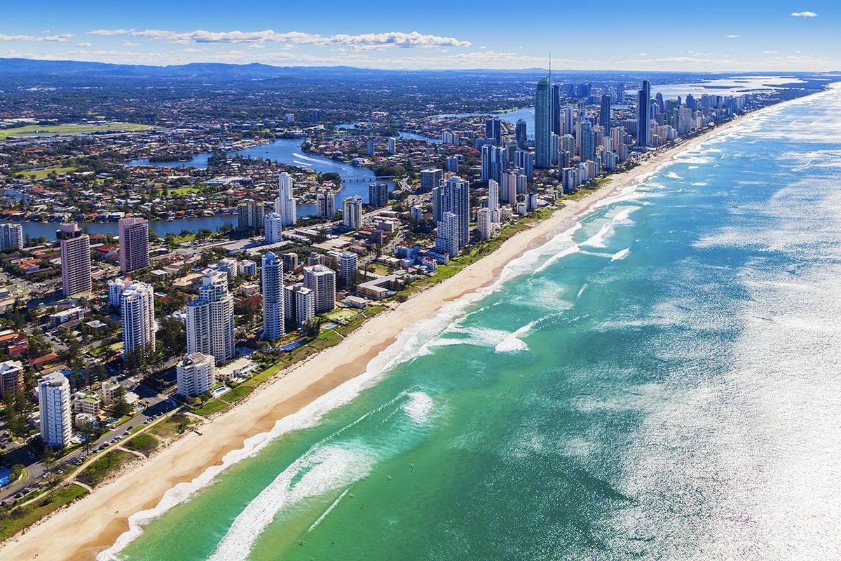 Aerial,View,Of,Gold,Coast,,Queensland,,Australia Aerial view of Gold Coast, Queensland, Australia