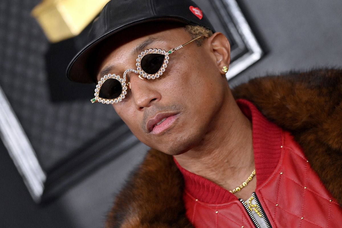 LOS ANGELES, CALIFORNIA - FEBRUARY 05: (FOR EDITORIAL USE ONLY) Pharrell Williams attends the 65th GRAMMY Awards at Crypto.com Arena on February 05, 2023 in Los Angeles, California. (Photo by )