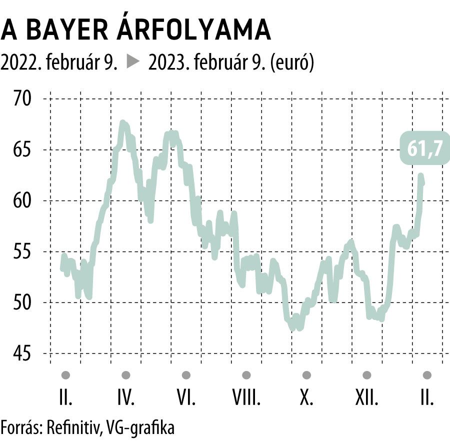 A Bayer árfolyama 1 éves
