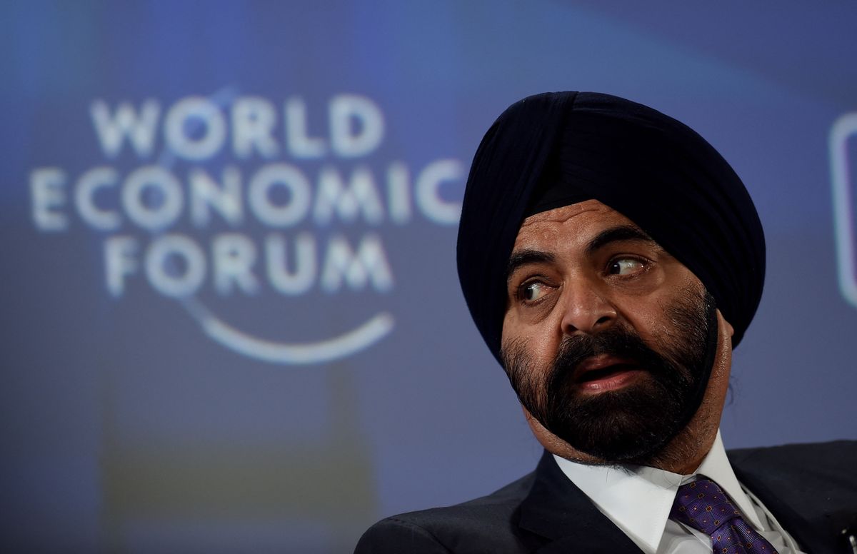 (FILES) In this file photo taken on October 05, 2017 Ajay S. Banga, president and chief executive officer of Mastercard USA, attends the India Economic Summit in New Delhi. - US President Joe Biden said February 23, 2023 that Washington is nominating former Mastercard Chief Executive Ajay Banga to lead the World Bank, after its current chief David Malpass announced plans to step down early. 