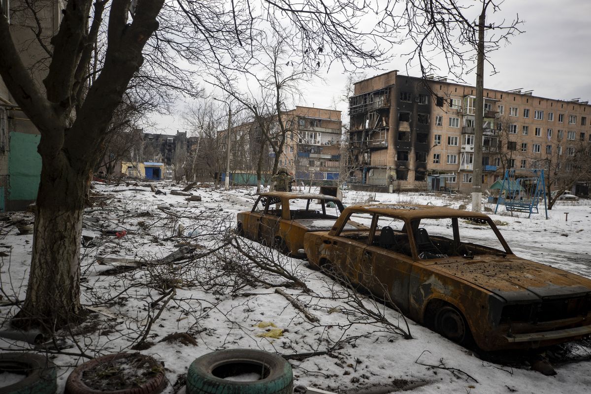 War-torn Ugledar city of Donetsk Oblast