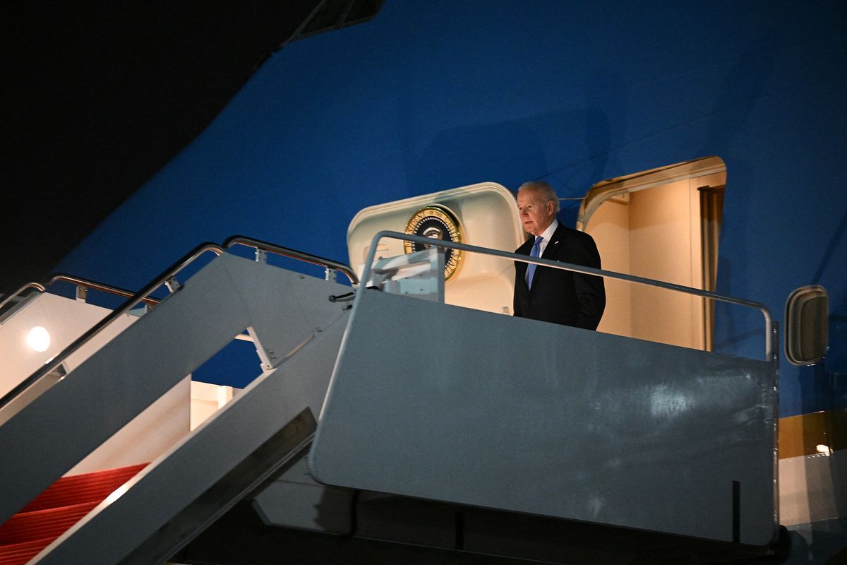 US President Joe Biden Returns To Washington from a trip to Poland