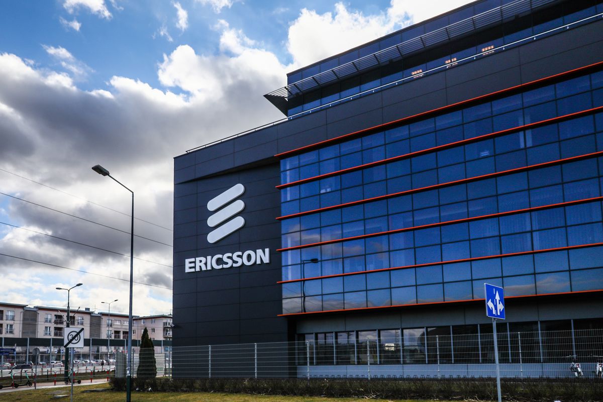 Ericsson Research and Development Center in Krakow, Poland on February 22, 2022. 