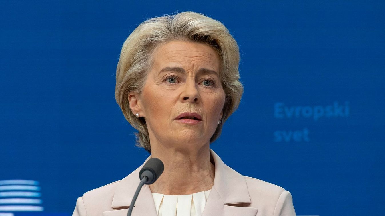 Press Conference Of Ursula Von Der Leyen After The European Council Summit