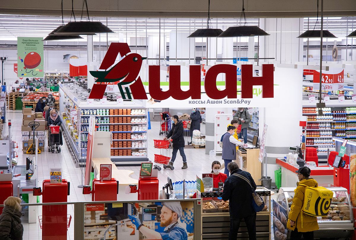 Inside Auchan Retail International SA Hypermarket as Inflation Skyrockets