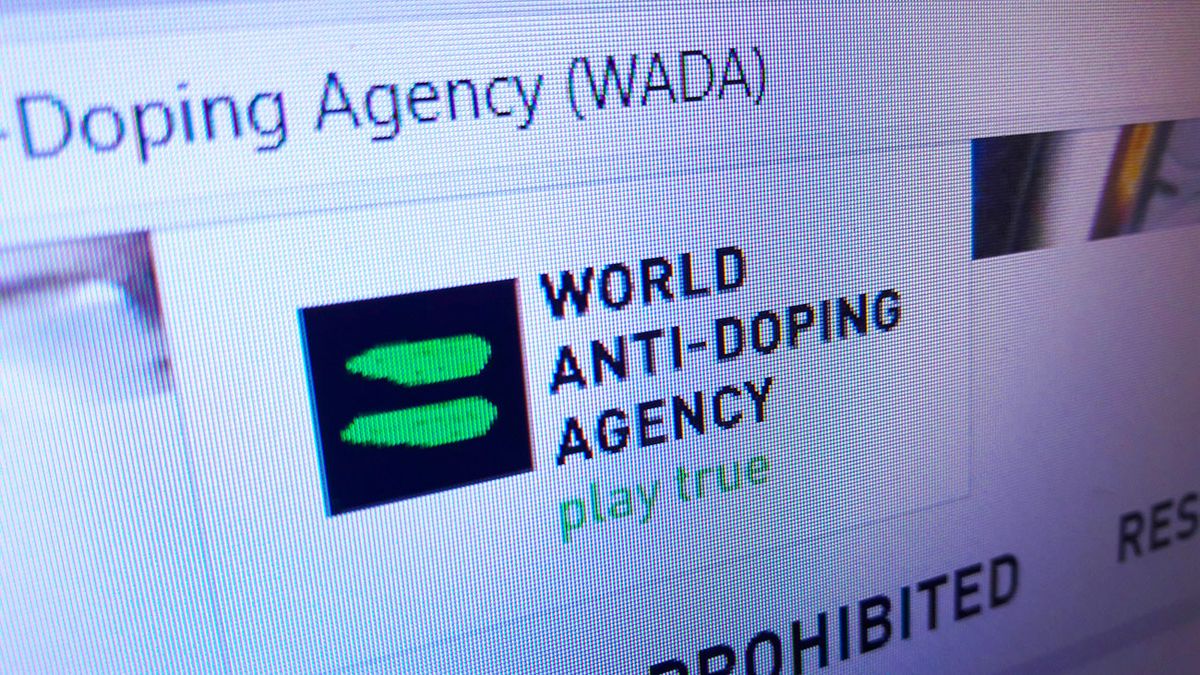 Minsk,,Belarus,-,April,27,,2018:,The,Homepage,Of,The Minsk, Belarus - April 27, 2018: The homepage of the official website for The World Anti-Doping Agency (WADA), a foundation, that promote, coordinate and monitor the fight against drugs in sports.