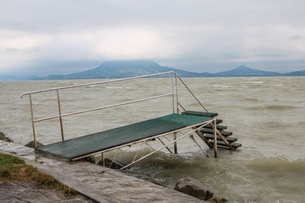 Balaton Lake During Storm