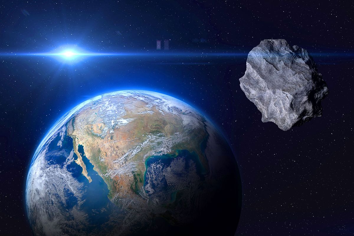 Planet,Earth,And,Big,Asteroid,In,The,Space.,Potentially,Hazardous
Planet Earth and big asteroid in the space. Potentially hazardous asteroids (PHAs). Asteroid in outer space near Earth planet. Elements of this image furnished by NASA.
aszteroida