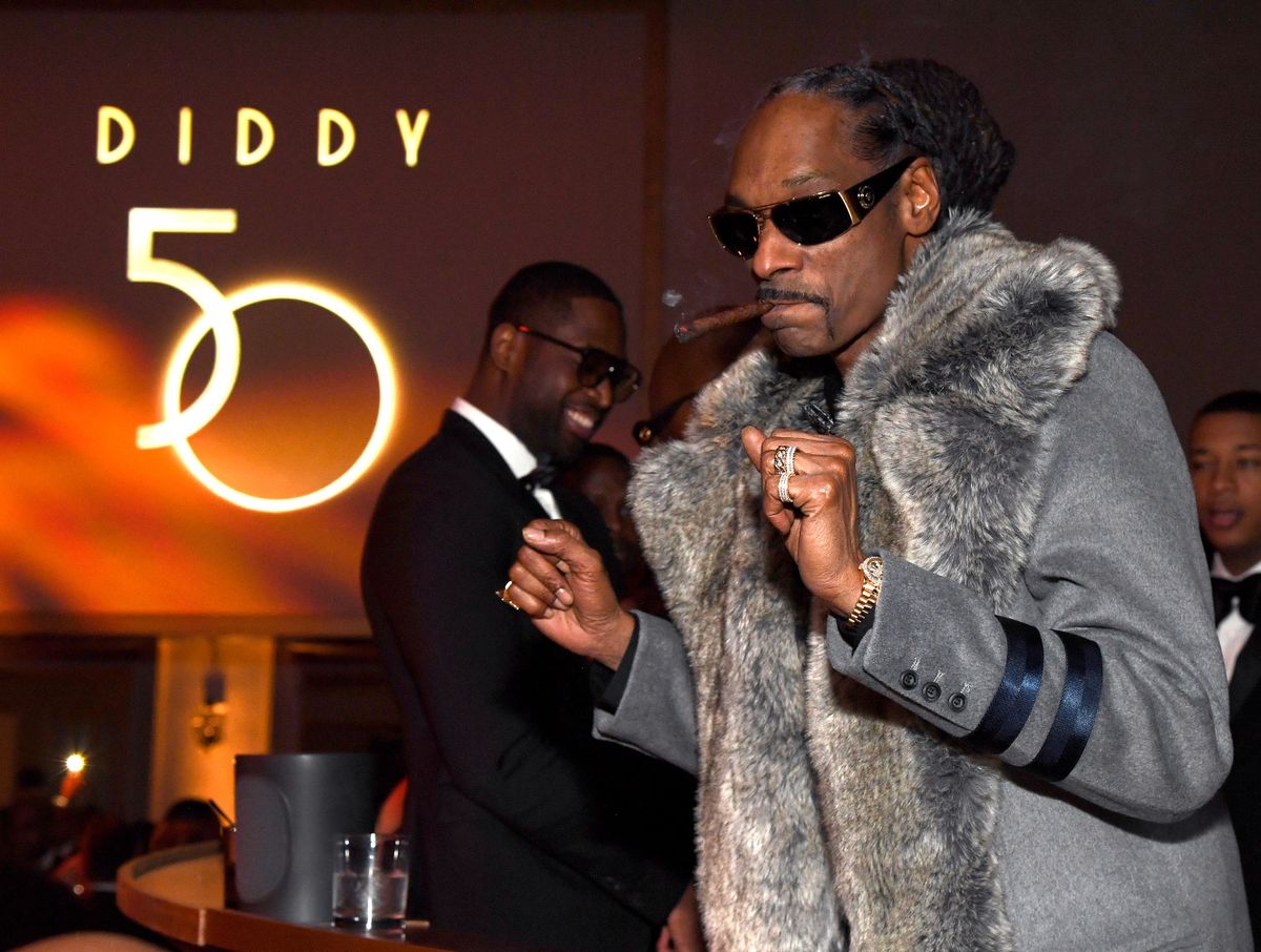 LOS ANGELES, CALIFORNIA - DECEMBER 14: Snoop Dogg attends Sean Combs 50th Birthday Bash presented by Ciroc Vodka on December 14, 2019 in Los Angeles, California. 