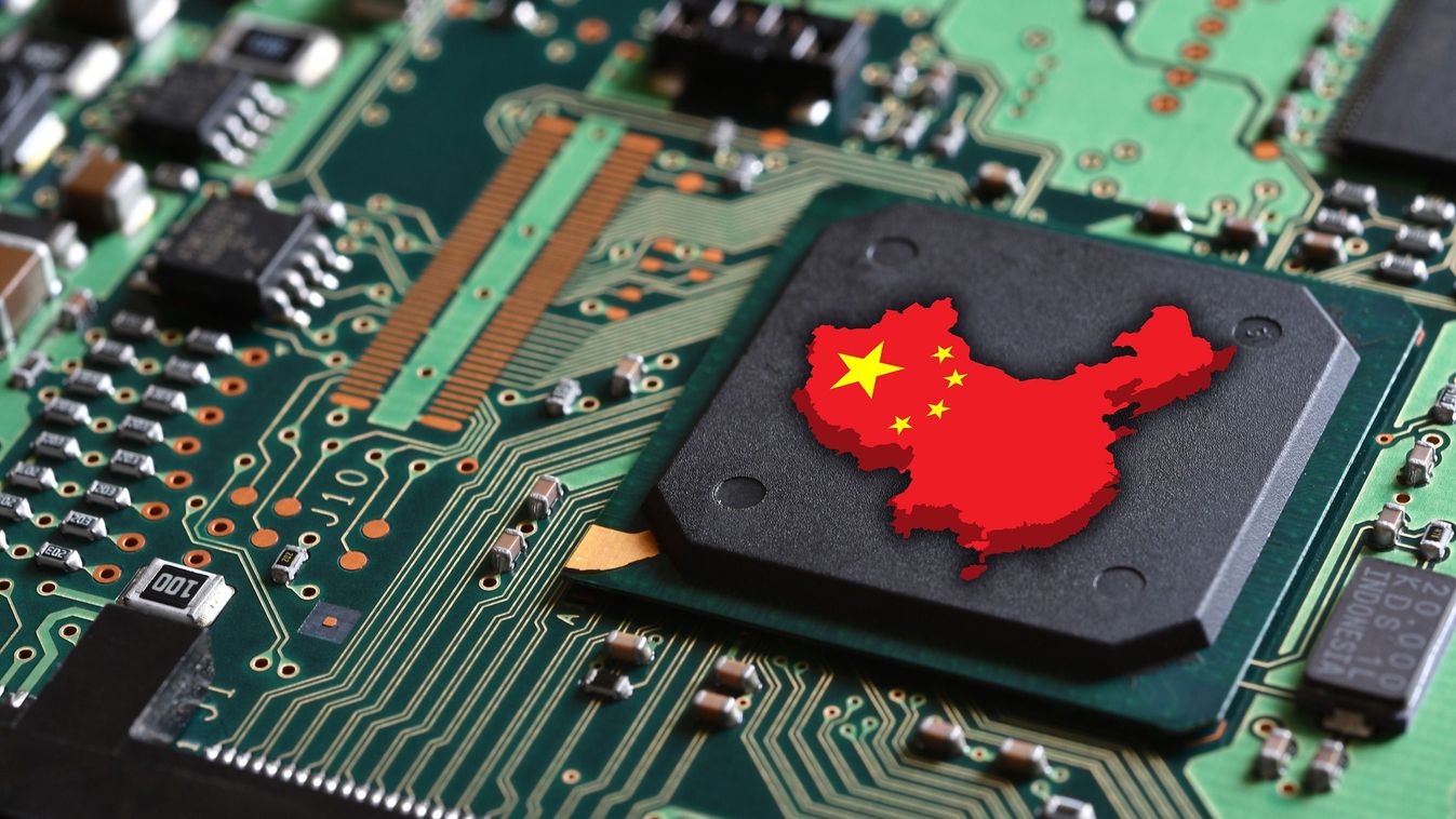 Map,And,Flag,Of,The,Republic,Of,China,On,Microchips