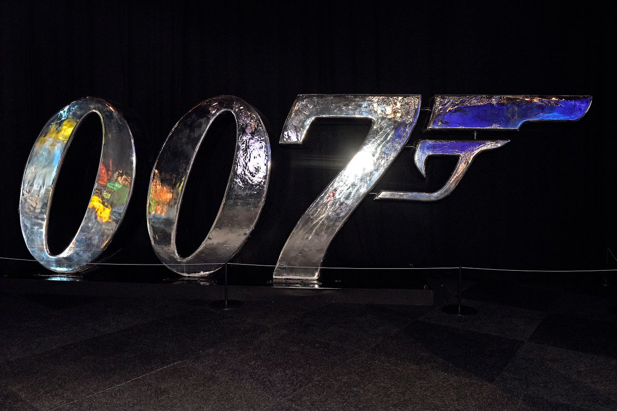 BRUSSELS, BELGIUM - JANUARY 13: The 007 logo is seen at the Bond in motion exhibition at Brussels Expo on Ja  