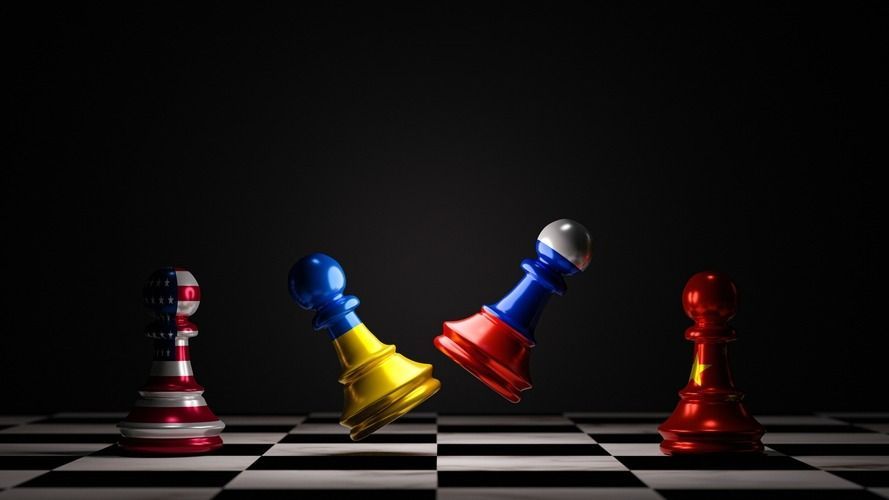 Battle,Pawn,Chess,Between,Russia,And,Ukraine,With,Usa,And
Oroszország, Ukrajna, Kína, USA