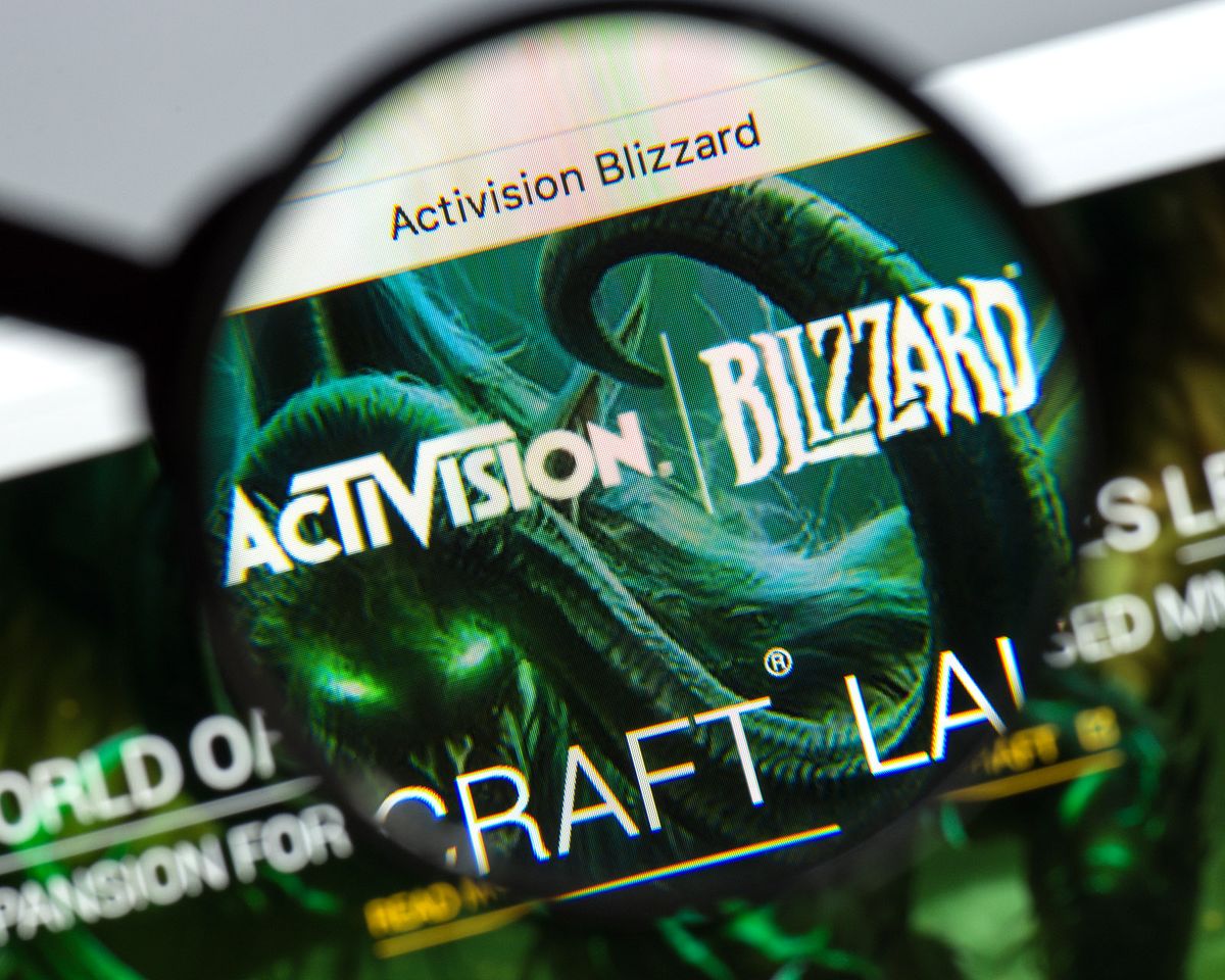 Milan,,Italy,-,August,10,,2017:,Activision,Blizzard,Website,Homepage.
Milan, Italy - August 10, 2017: Activision Blizzard website homepage. It is an American video game developer. Activision Blizzard logo visible.