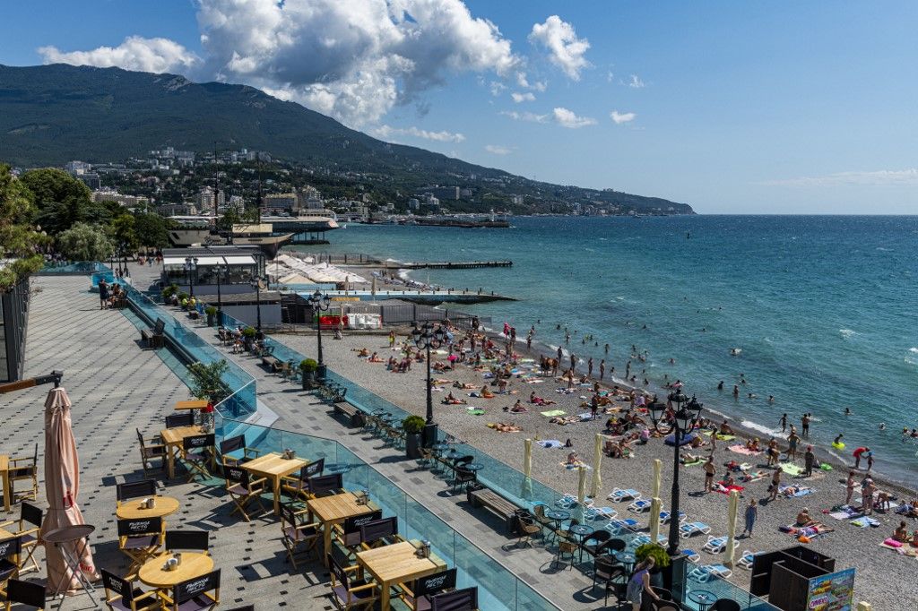 City beach, Yalta, Crimea, Russia