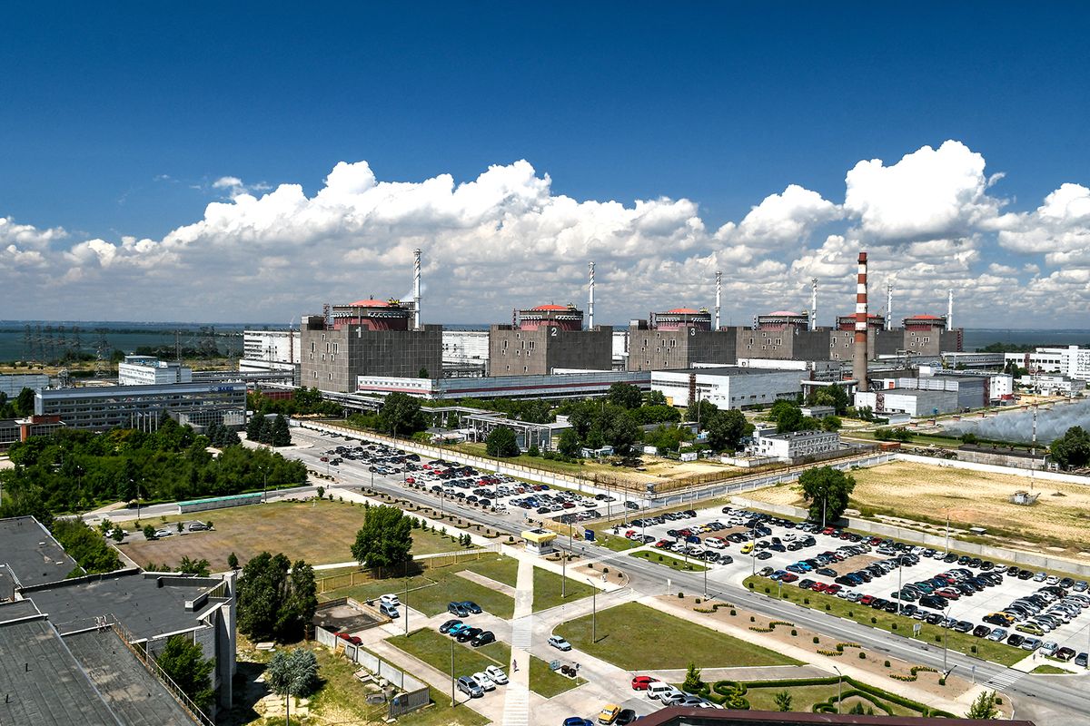 Zaporizhzhia Nuclear Power Plant
Six power units generate 40-42 billion kWh of electricity making the Zaporizhzhia Nuclear Power Plant the largest nuclear power plant not only in Ukraine, but also in Europe, Enerhodar, Zaporizhzhia Region, southeastern Ukraine, July 11, 2019. NO USE RUSSIA. NO USE BELARUS. (Photo by Dmytro Smolyenko / NurPhoto / NurPhoto via AFP)