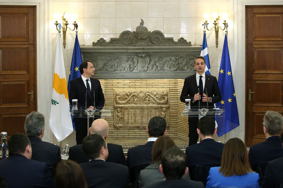 Mitsotakis - Christodoulidis joint statements in Greece