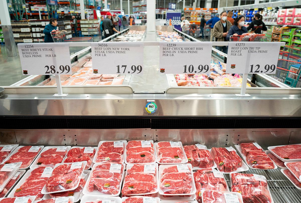 Daily Life In Foster City
FOSTER CITY, CA - JANUARY 12: Packages of beef are displayed for sale at a supermarket on January 12, 2023 in Foster City, California, United States. (Photo by Liu Guanguan/China News Service/VCG via Getty Images)