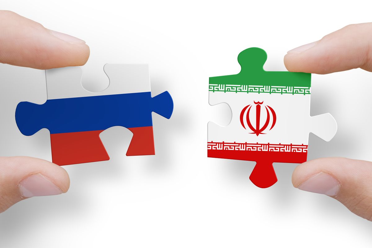 Puzzle,Made,From,Flags,Of,Russia,And,Iran.,Russia,And
