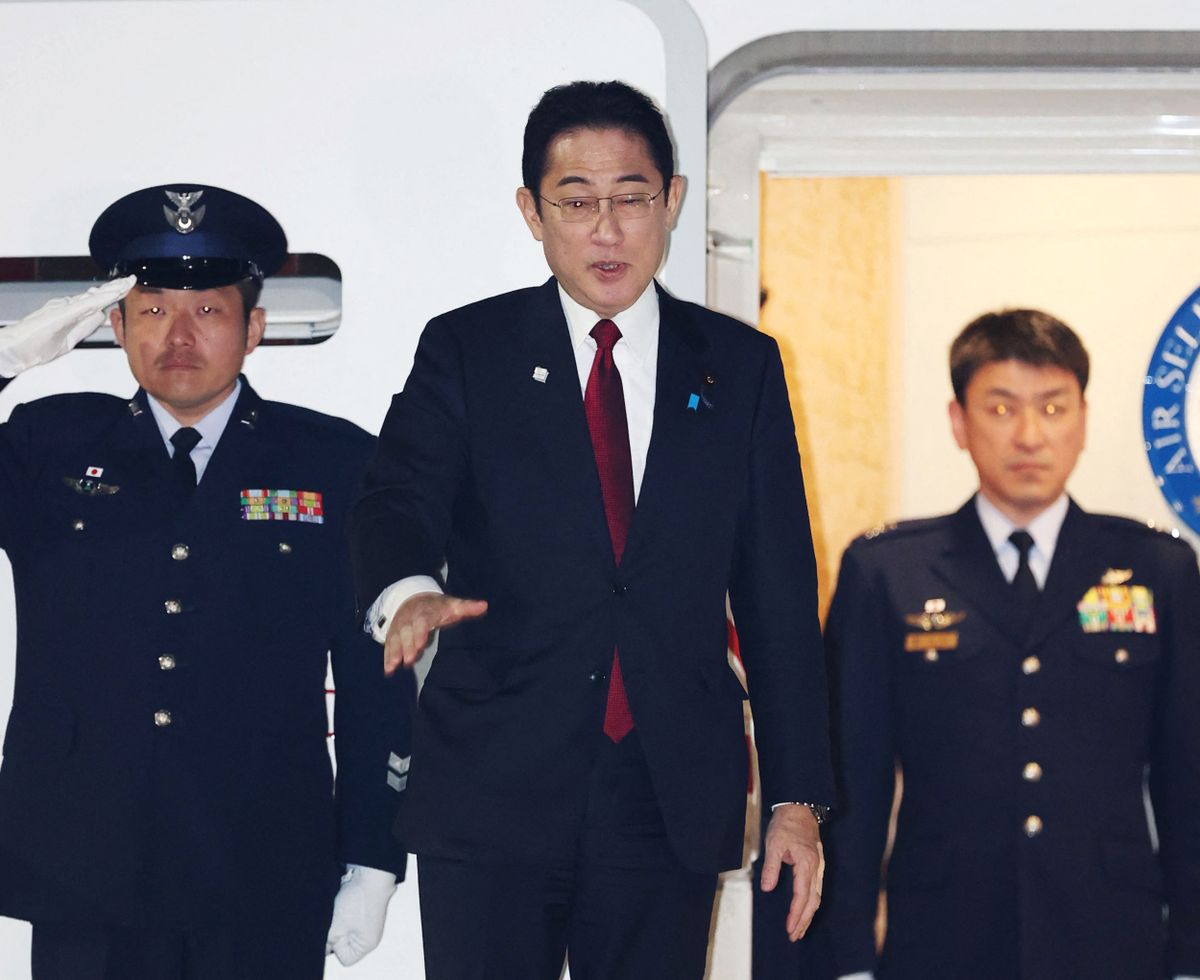 FILE: Japan’s PM Kishida visits Ukraine