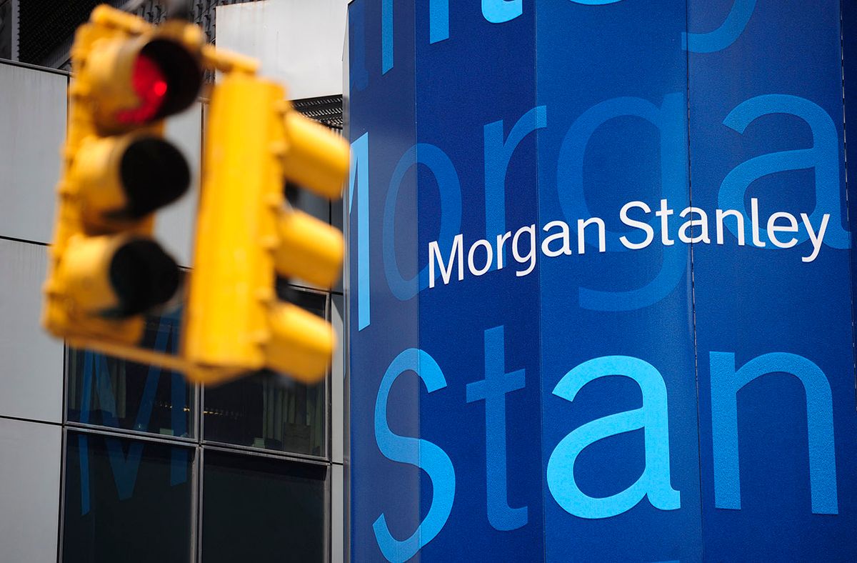 A view of the Morgan Stanley's headquarters in New York, June 1, 2012. Morgan Stanley told Citigroup Inc .it plans to acquire an additional 14 percent stake in their Morgan Stanley Smith Barney brokerage joint venture, a long-awaited step that will bring the securities firm closer to full ownership of the business.  AFP PHOTO/Emmanuel Dunand (Photo by Emmanuel DUNAND / AFP)