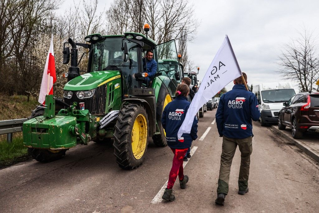 Polish Farmers Protests On Ukraine Grain Imports