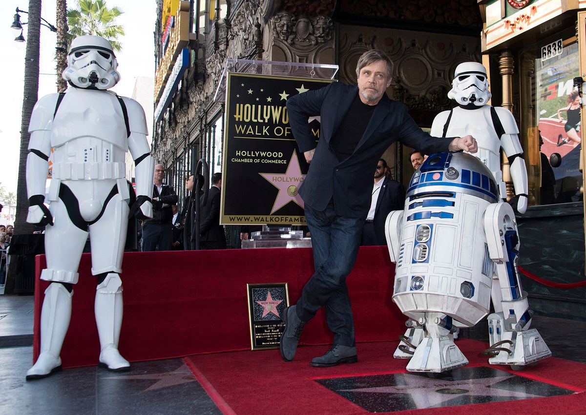 Actor Mark Hamill honored with a star on the Hollywood Walk of Fame
Actor Mark Hamill is honored with a star on the Hollywood Walk of Fame on March 8, 2018, in Hollywood, California. (Photo by VALERIE MACON / AFP)