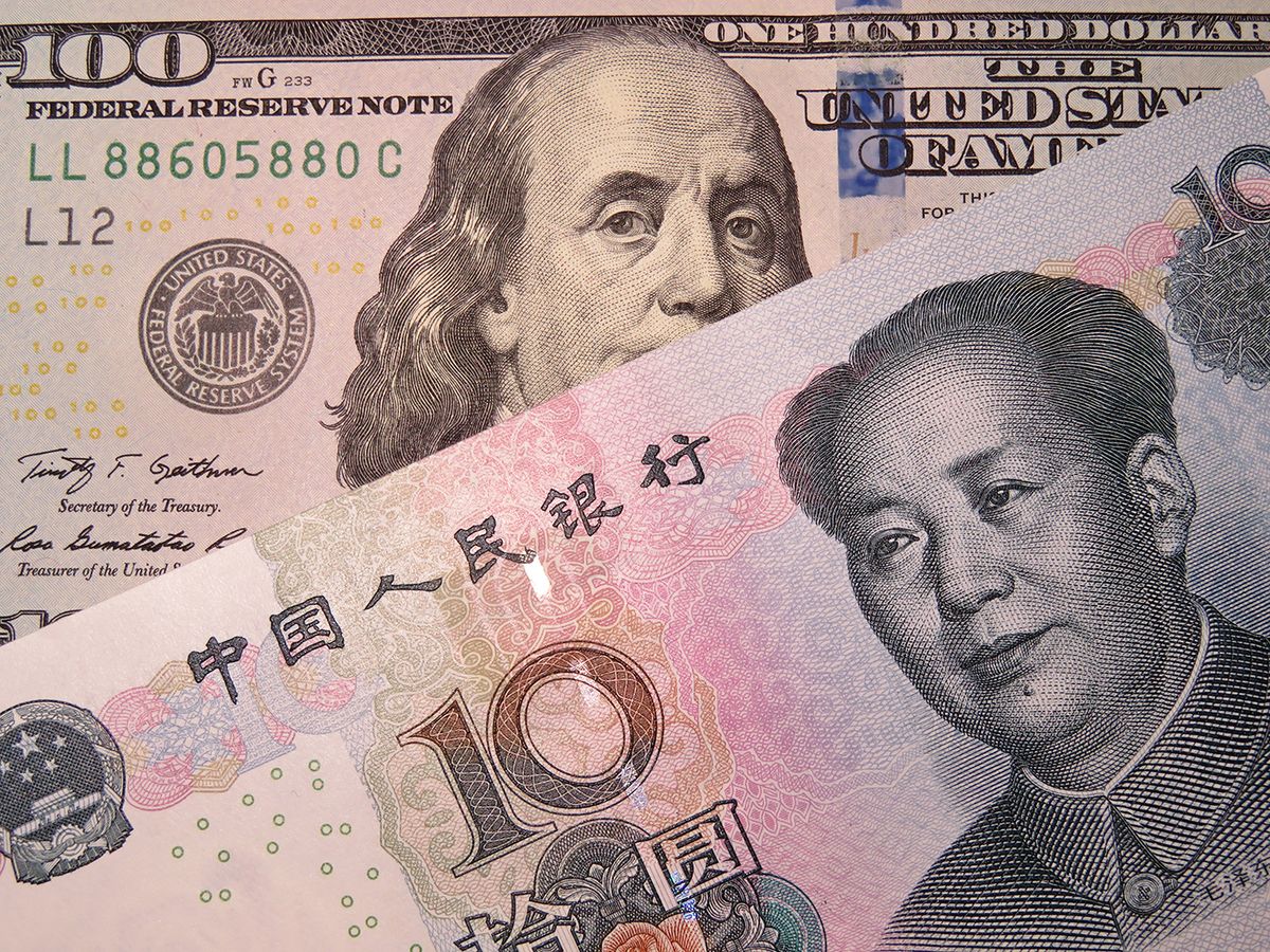 Chinese,Yuan,And,Us,Dollar.,Concept,For,Trade,War,Between
Chinese yuan and US dollar. Concept for trade war between China and the U.S.