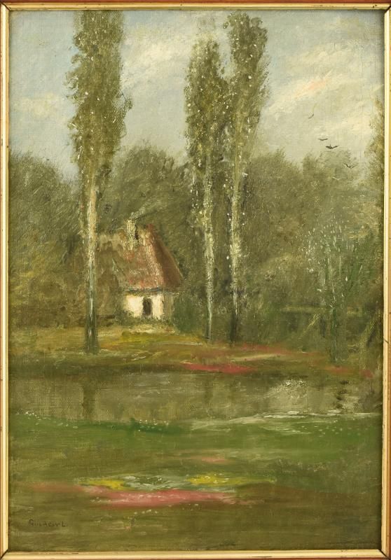 Gulácsy Lajos Ház a fák között című festménye