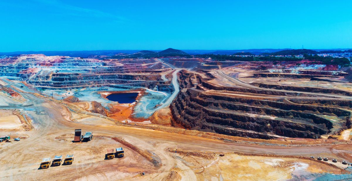 Copper mine open pit Atalaya Rio Tinto. Spain.